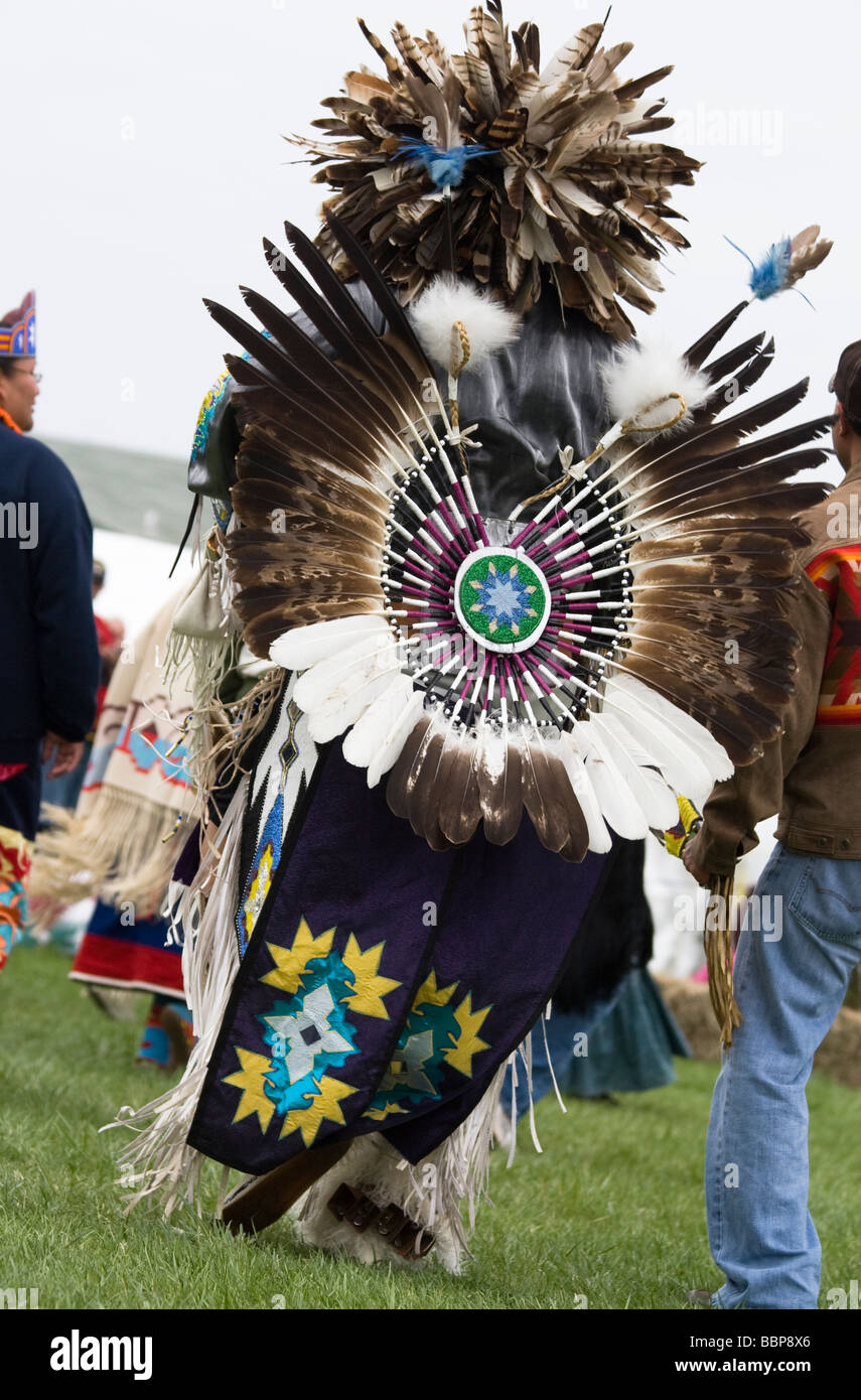 Eagle Tail, a Native American from the Micmac tribe of Canada, sports a