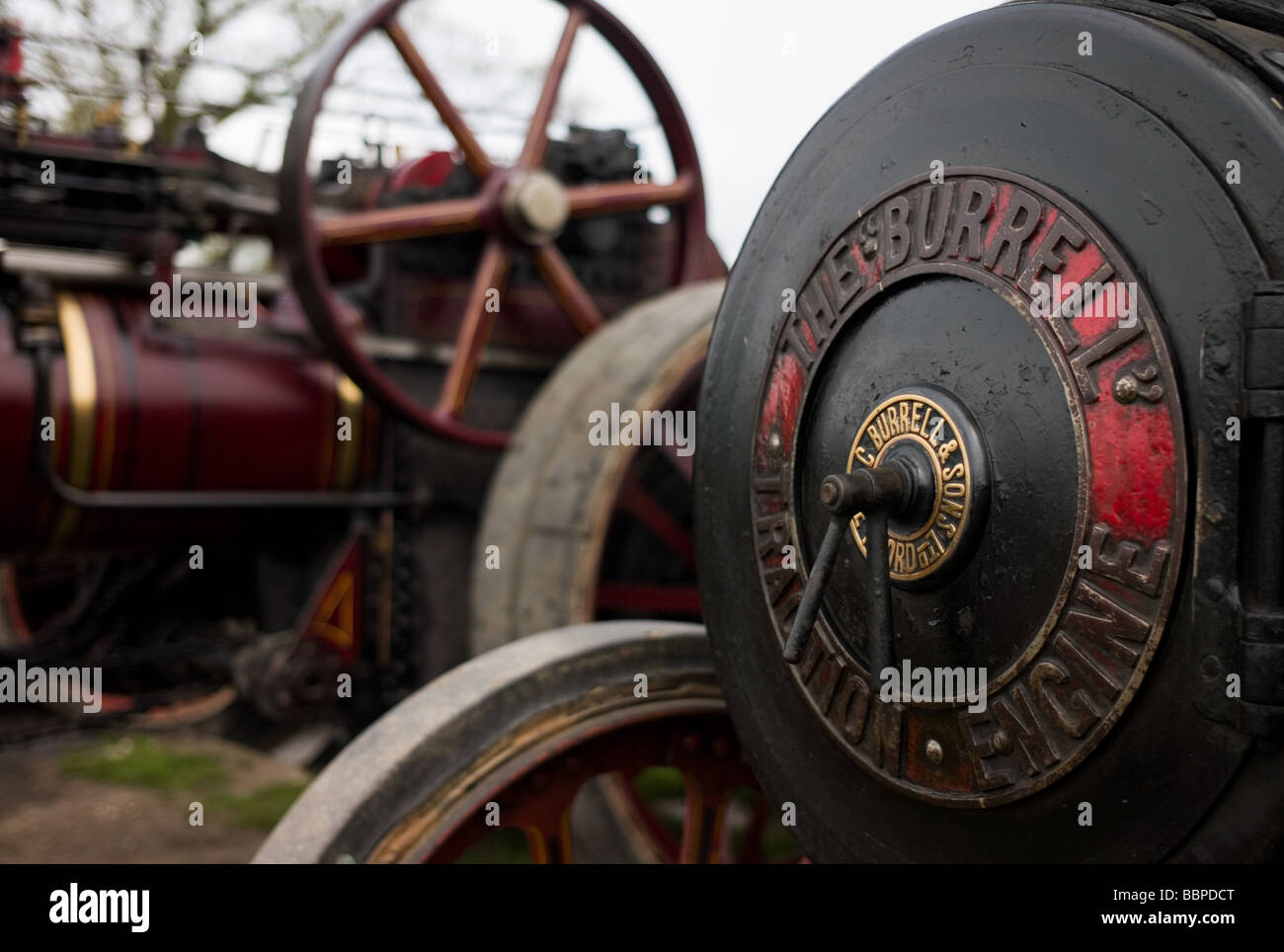 Traction engines at a steam rally Stock Photo