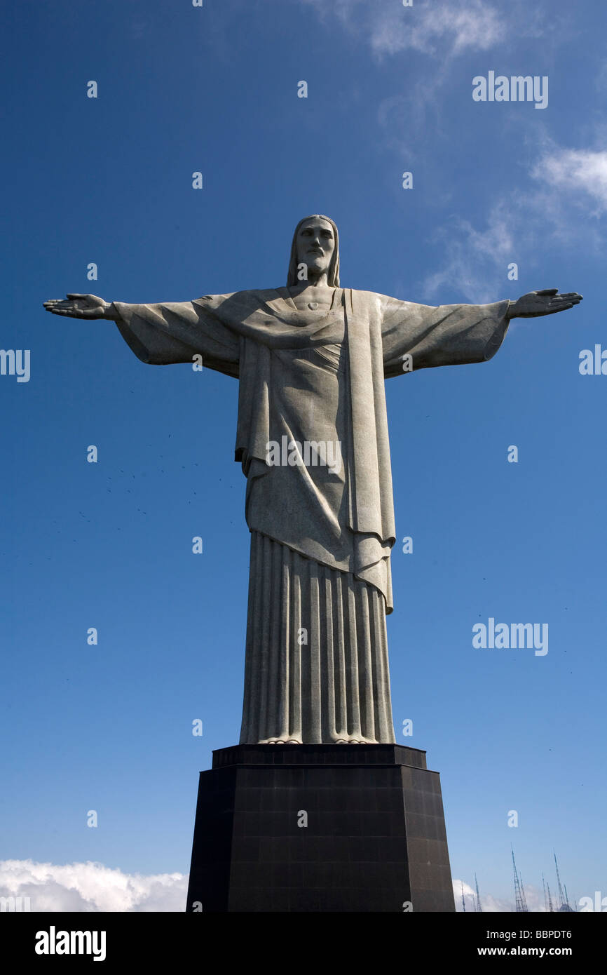 King Christ Rio de Janeiro city Brazil Stock Photo