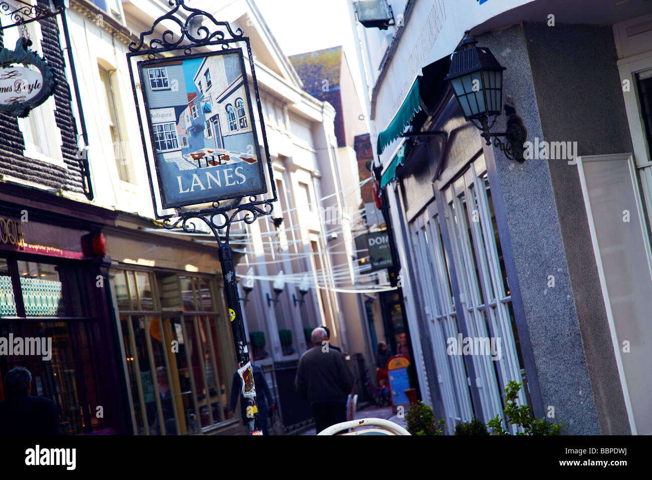 The Lanes Brighton boutique shops UK Stock Photo Alamy