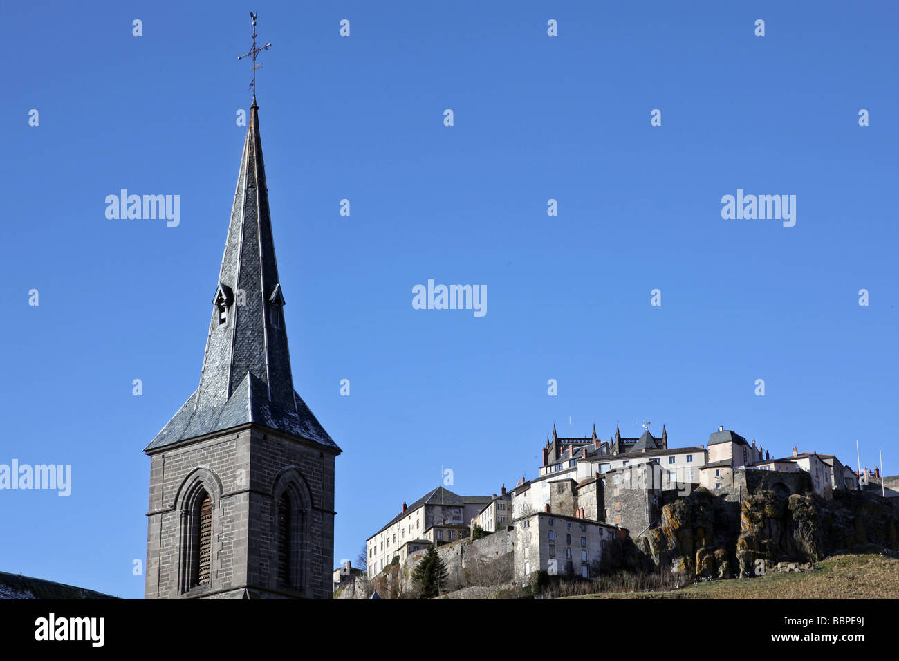 SAINTE CHRISTINE CHURCH AND THE HIGH TOWN OF SAINTFLOUR, CANTAL (15