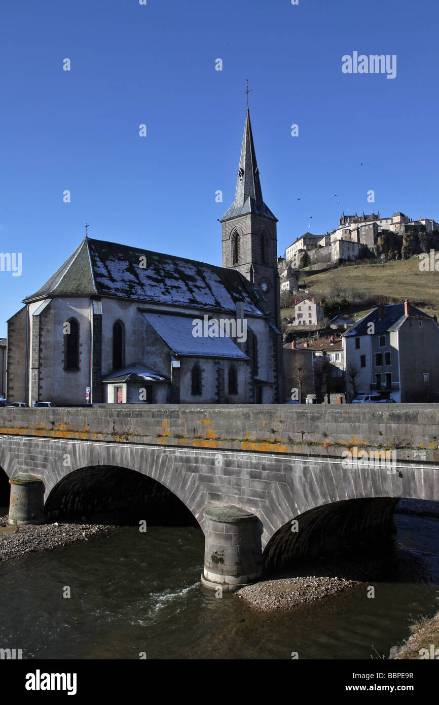 SAINTE CHRISTINE CHURCH AND THE BRIDGE OVER THE ANDER RIVER, LOWER TOWN