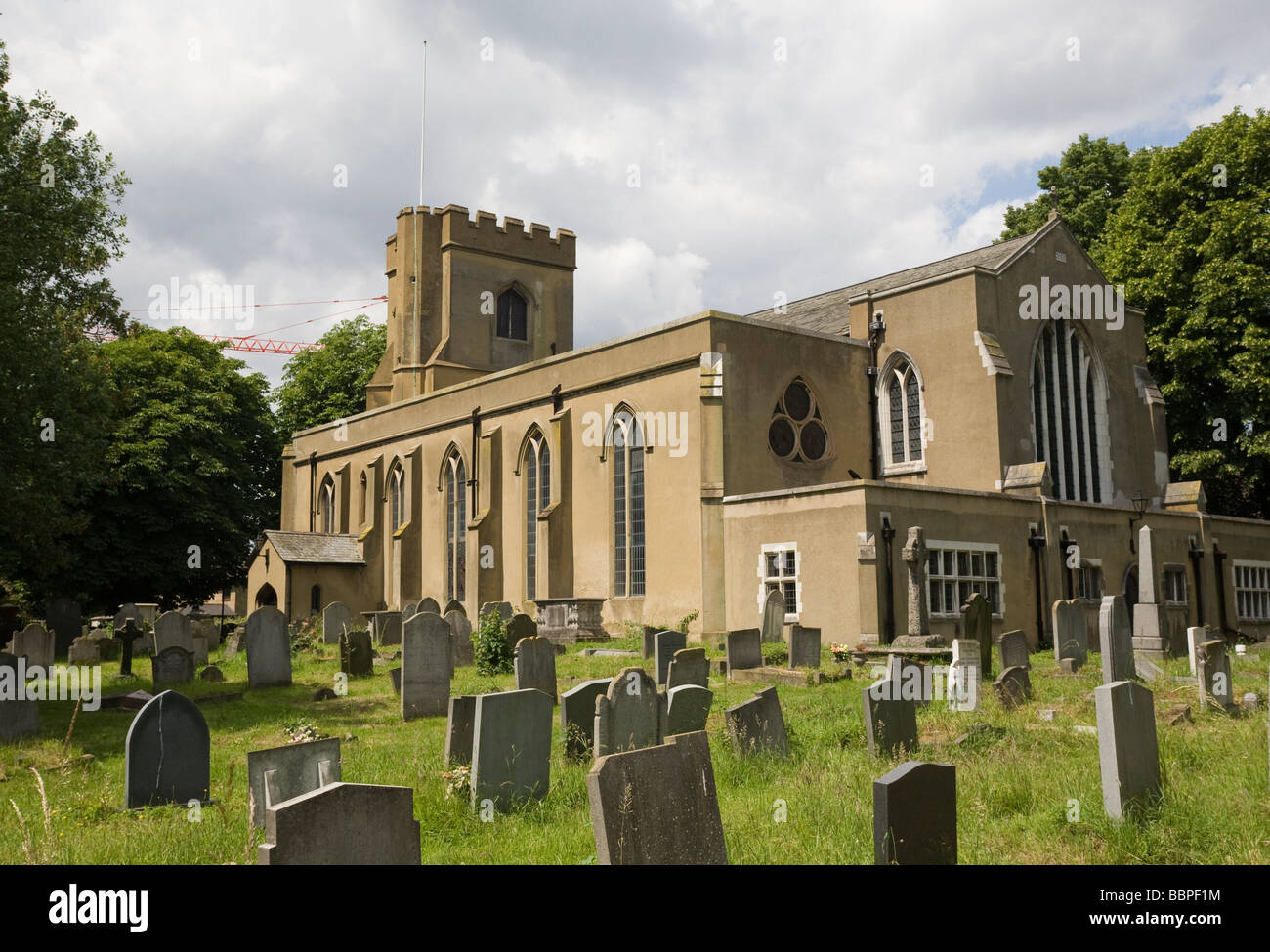 'St Mary’s Church' ' Walthamstow Village' ' Walthamstow Conservation Area' 'London Borough of Waltham Forest' 'East London GB Stock Photo