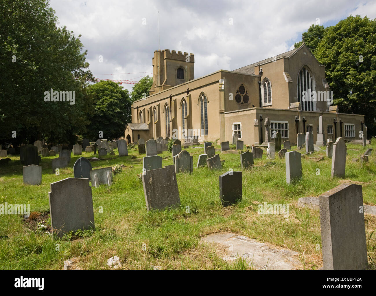 'St Mary’s Church' ' Walthamstow Village' ' Walthamstow Conservation Area' 'London Borough of Waltham Forest' 'East London GB Stock Photo