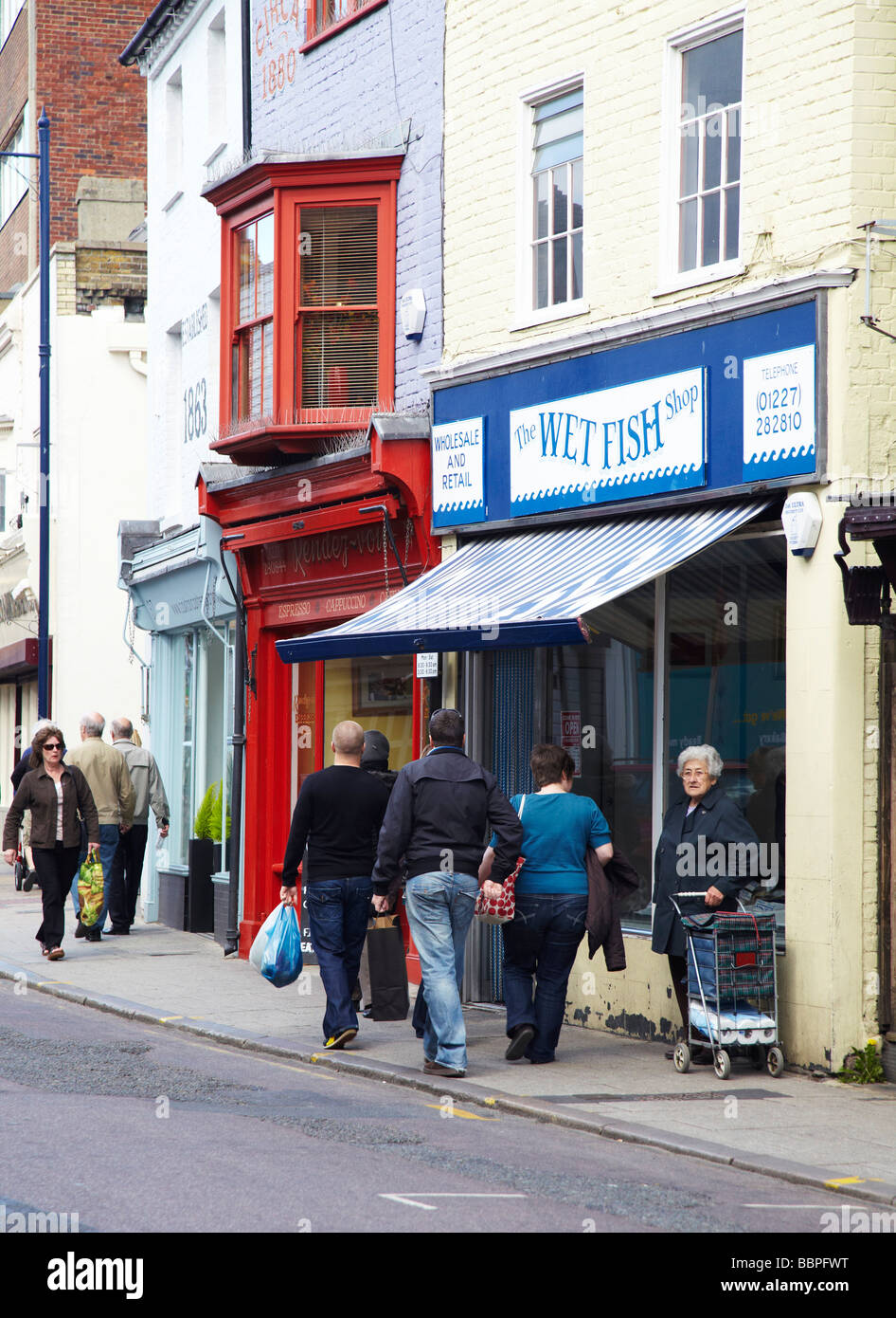 Whitstable high street, Kent, UK Stock Photo Alamy