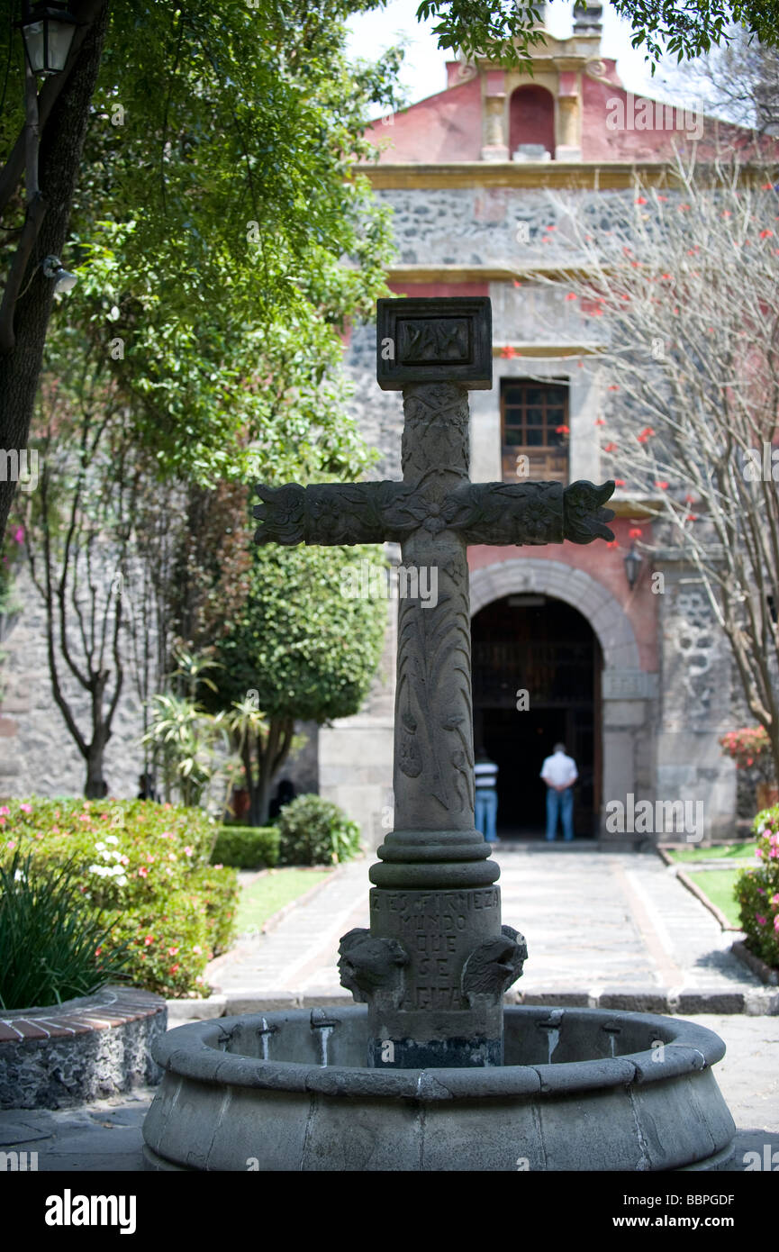 Cross in the gardens of the Stock Photo Alamy