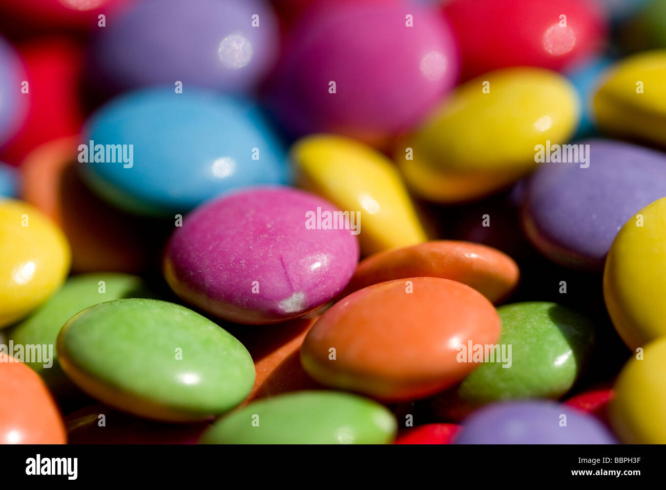 Multi-coloured Sweets Stock Photo