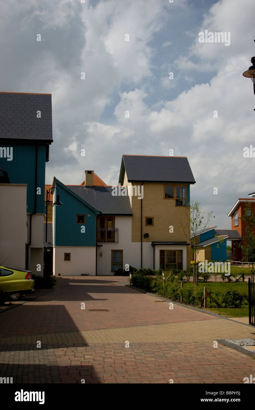 Contemporary homes in Ipswich built by Bellway Homes Stock Photo Alamy