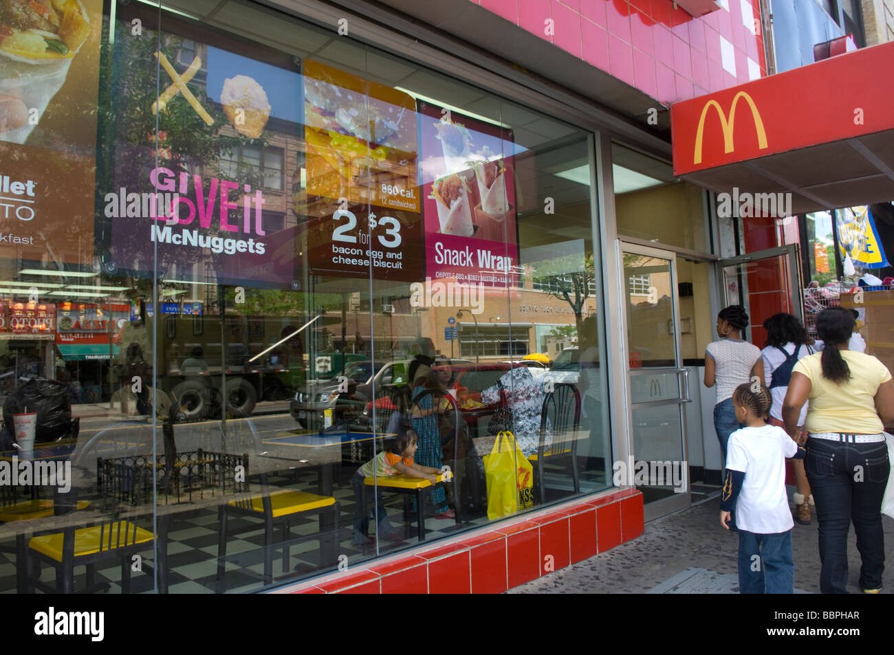 McDonald s restaurant in Harlem in New York on Saturday May 30 2009 Frances M Roberts Stock Photo