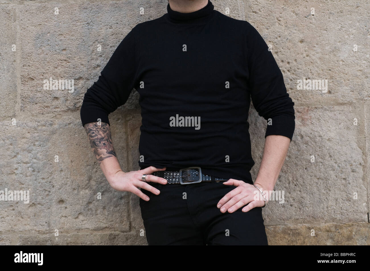 Young man with tattoos Stock Photo - Alamy