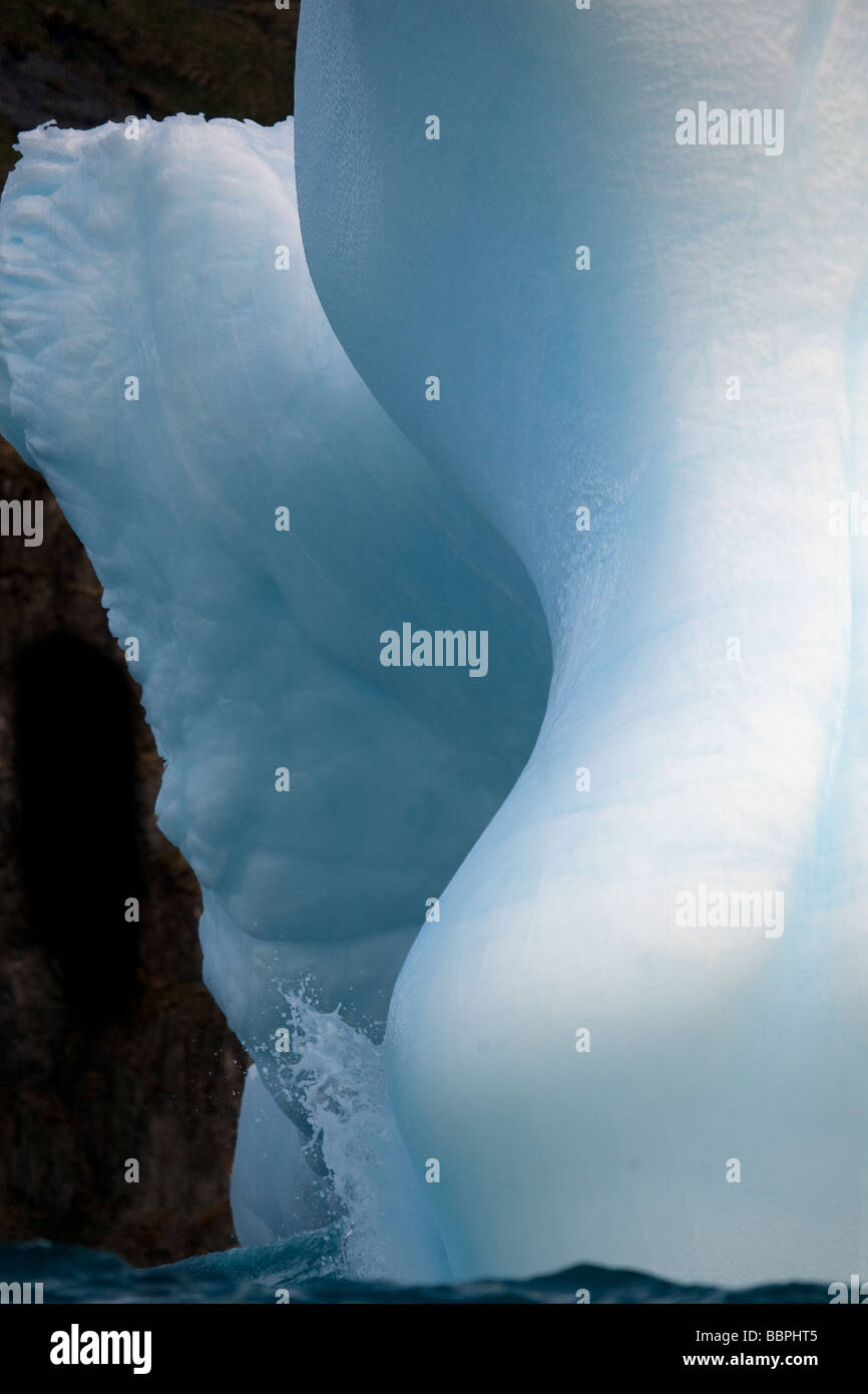 Ice landscapes from Antartica including amazing iceberg structures and