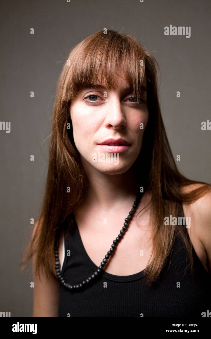 Leslie Feist photographed in Shepherds Bush West London Stock Photo