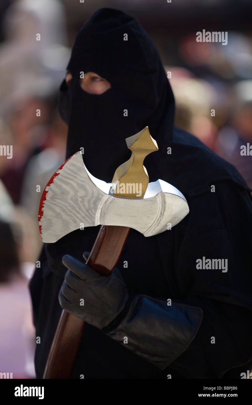 executioner with an axe Stock Photo