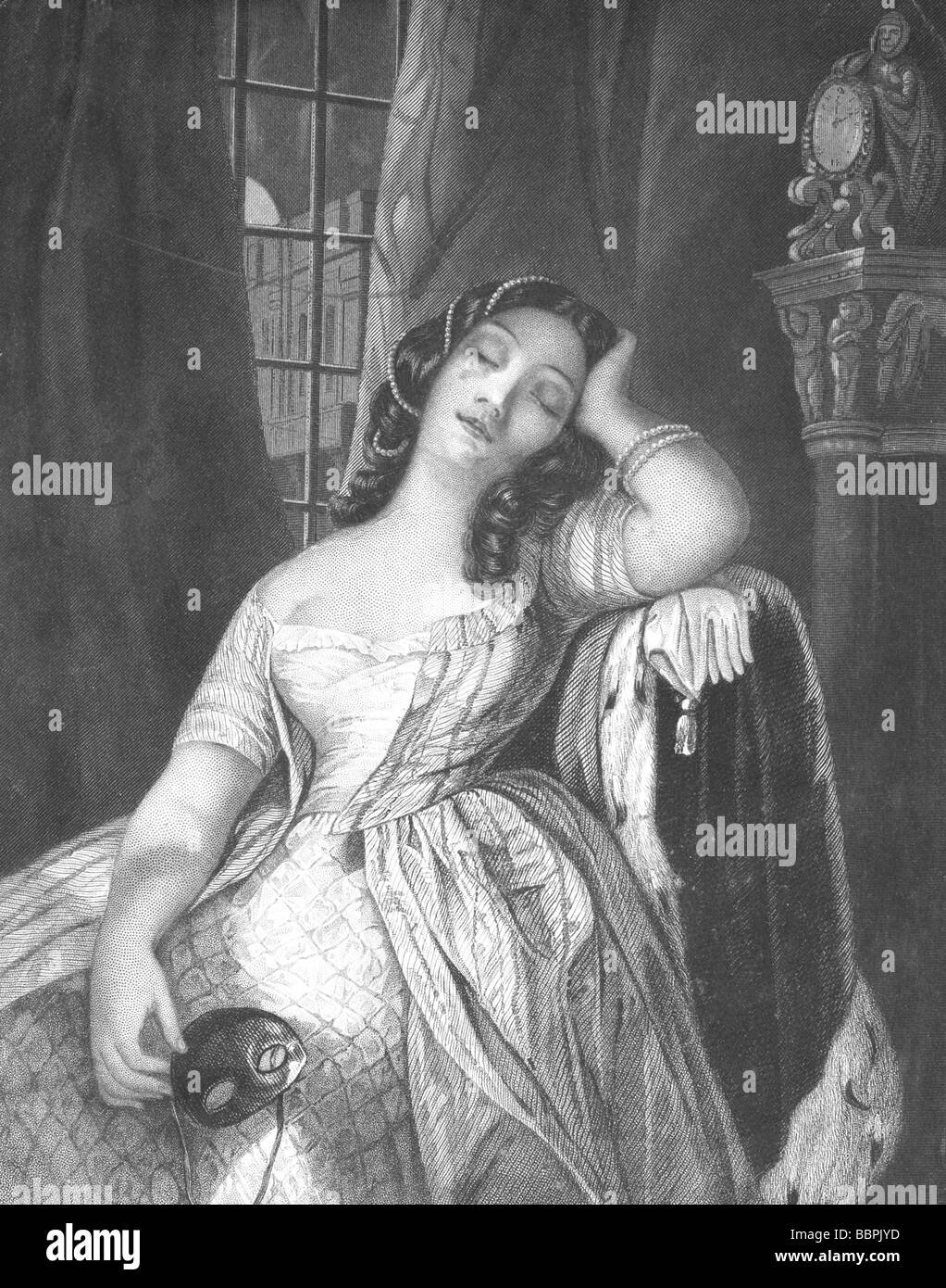 Woman sleeping illustration hi-res stock photography and images - Alamy