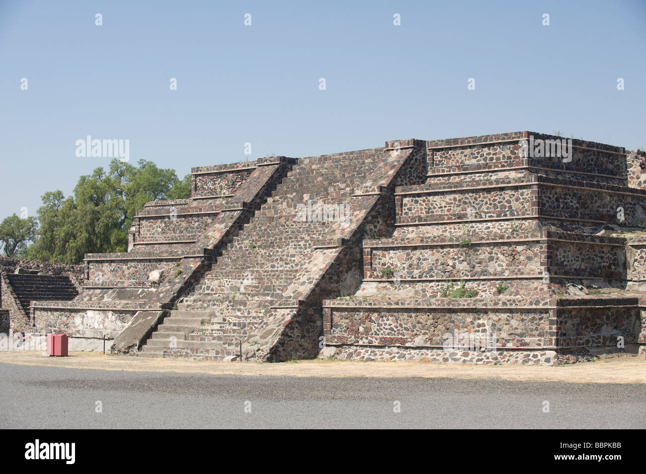 Avenue of the Dead at Teotihuacan, Mexico City, Mexico Stock Photo