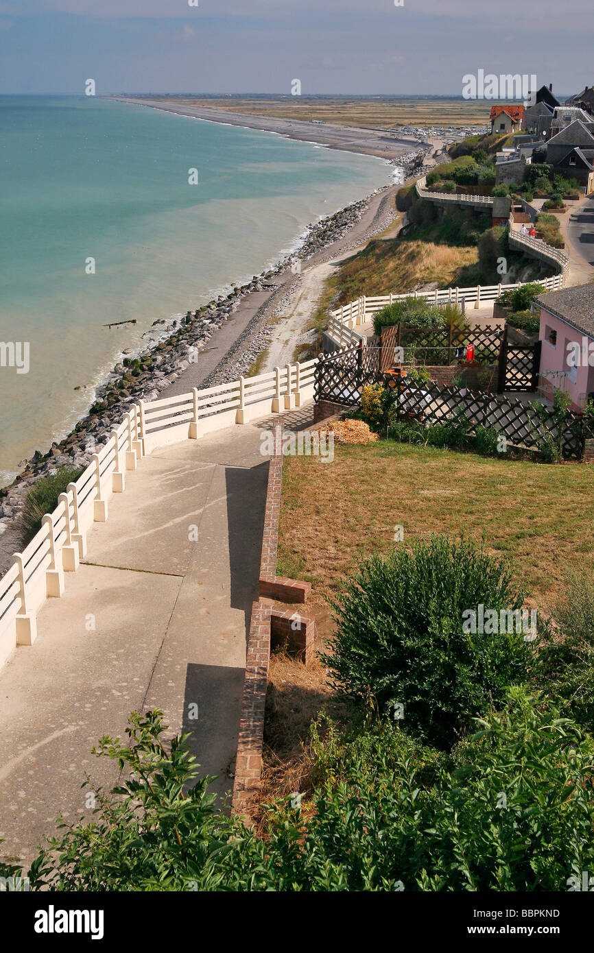 VIEW OVER THE BAY, AULT, SOMME (80), PICARDIE, FRANCE Stock Photo