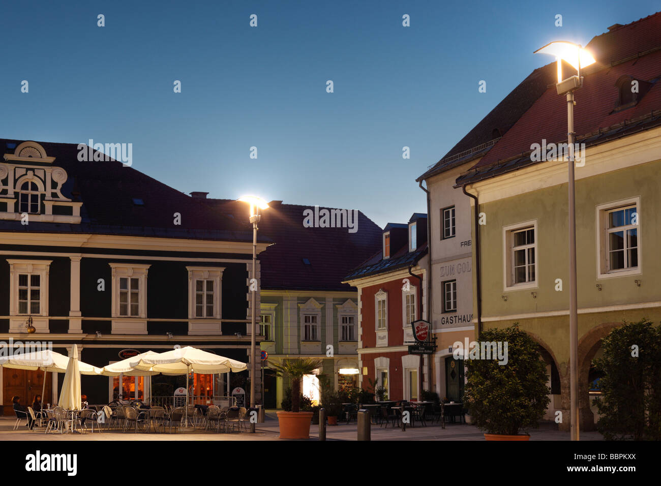 Main square, Voelker market, Carinthia, Austria, Europe Stock Photo - Alamy