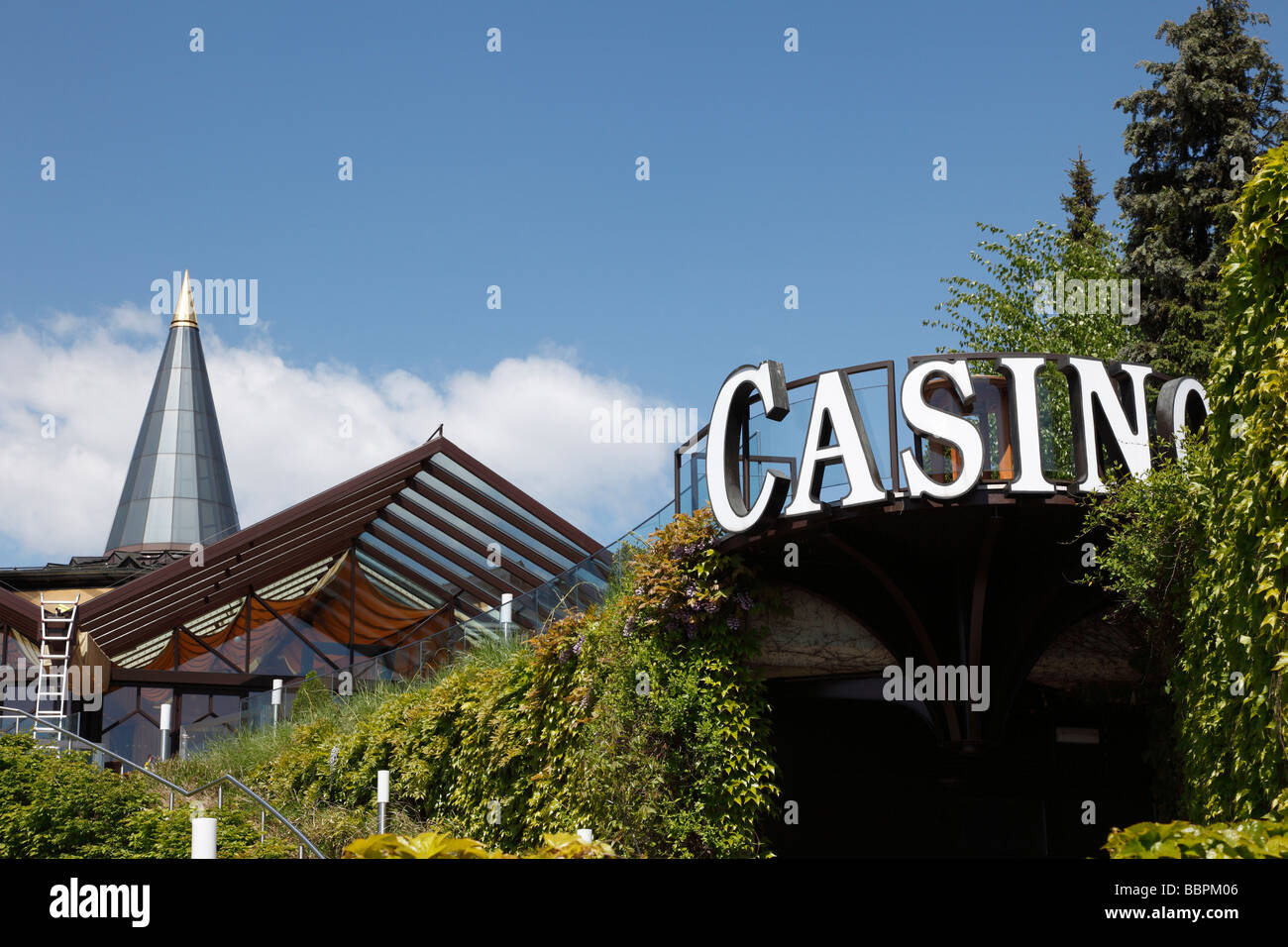 Casino in Velden at Woerthersee lake, Carinthia, Austria, Europe Stock Photo
