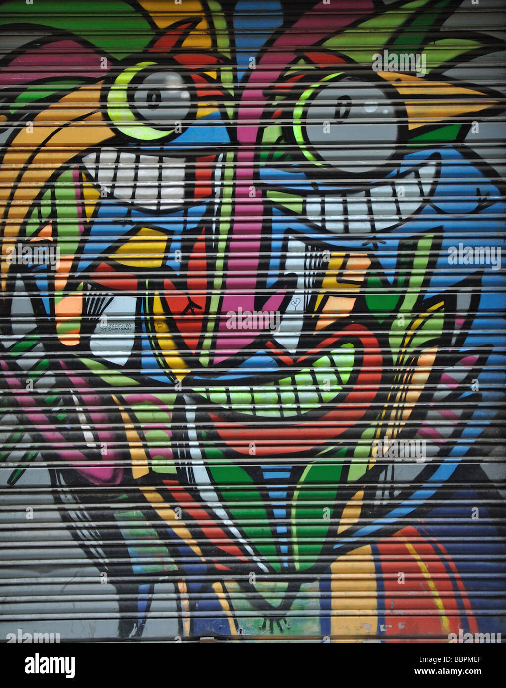 Graffiti in the City of Barcelona Stock Photo