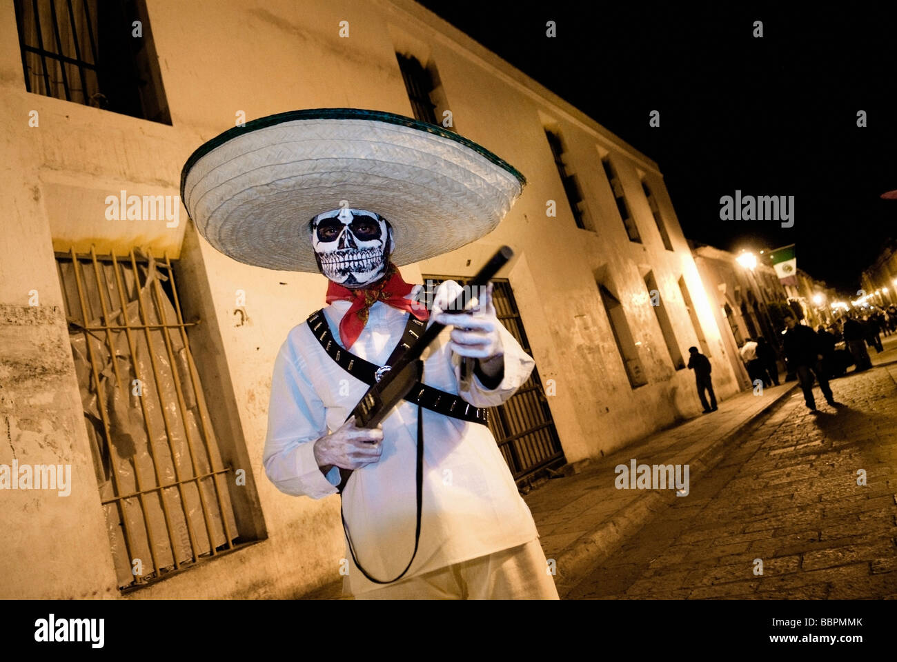 Mexico;Boy dressed as a bandit for Mexican Day Of The Dead celebration Stock Photo