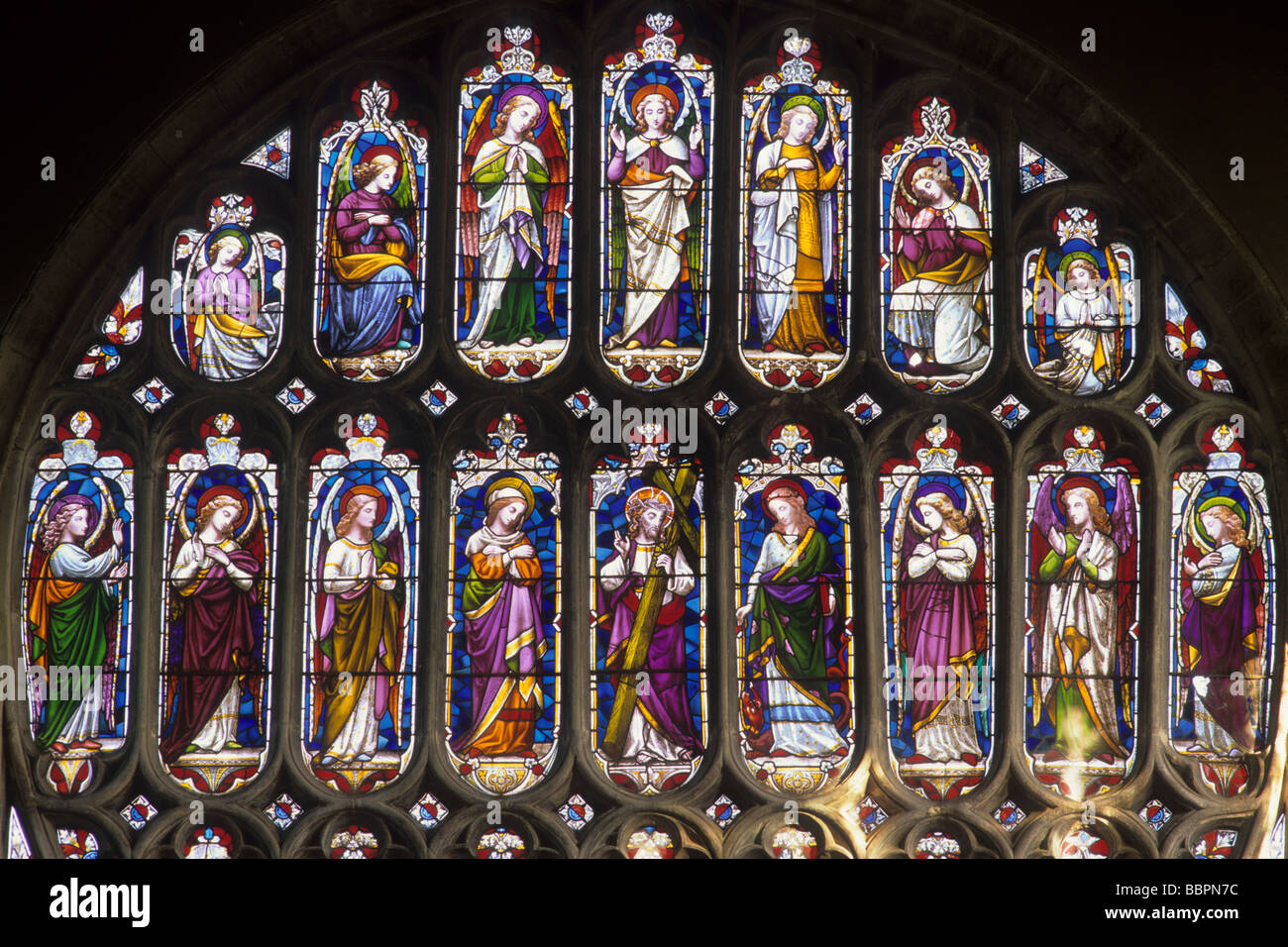 St Margaret's church Kings Lynn east window stained glass Norfolk