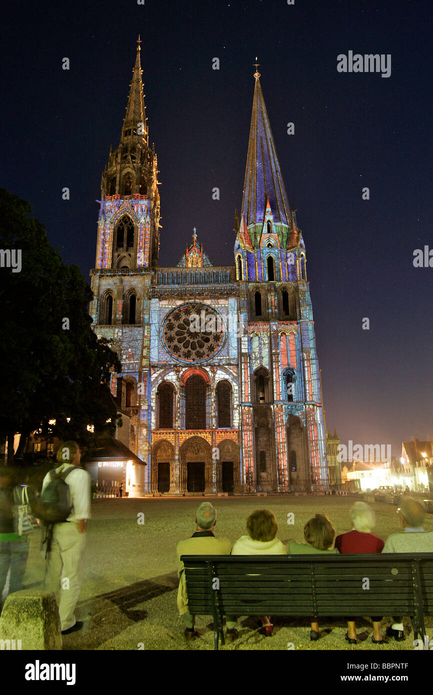 Chartres Light Chartres in lights festival hi-res stock photography and images - Alamy