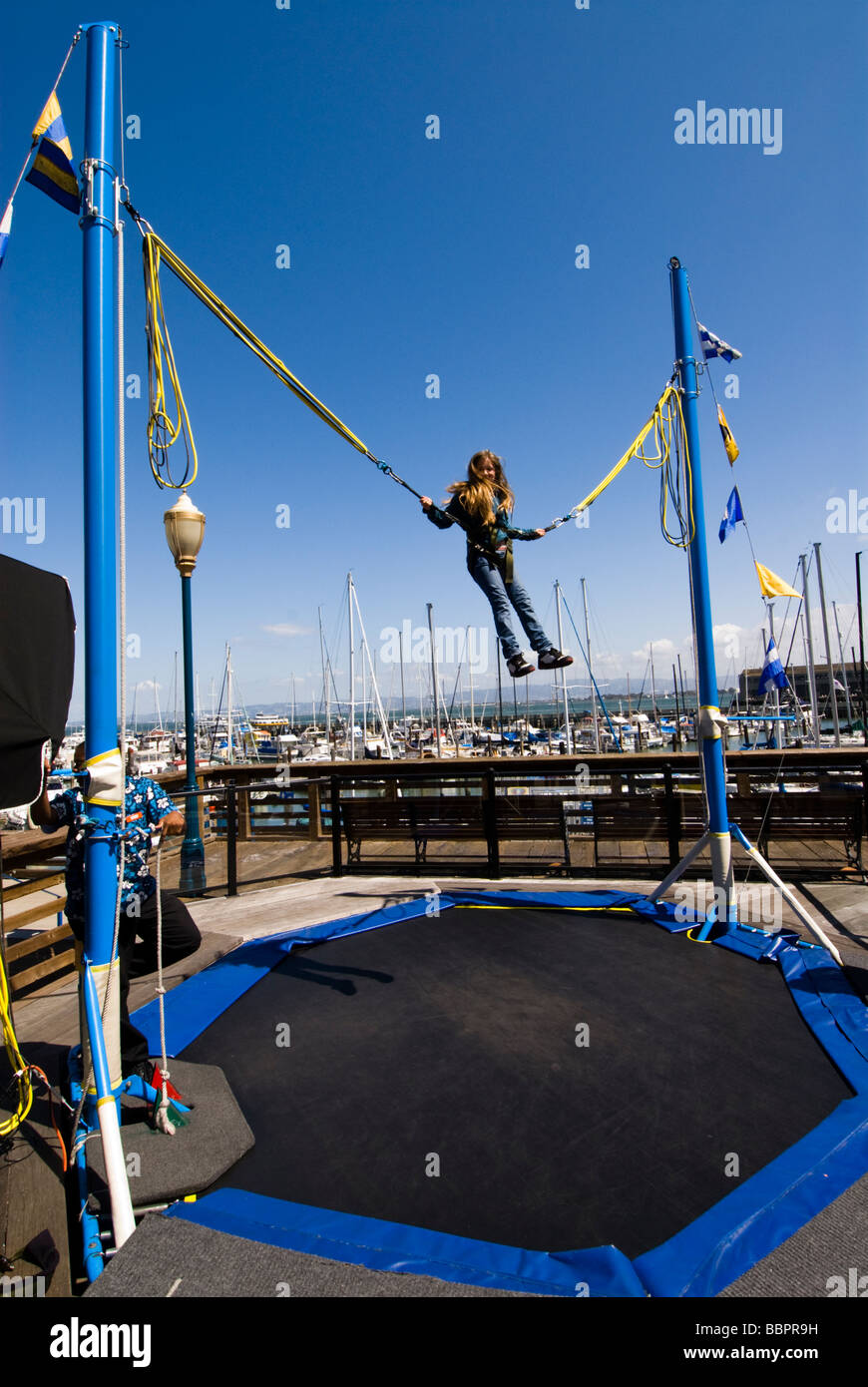 Trampoline harness hi-res stock photography and images - Alamy