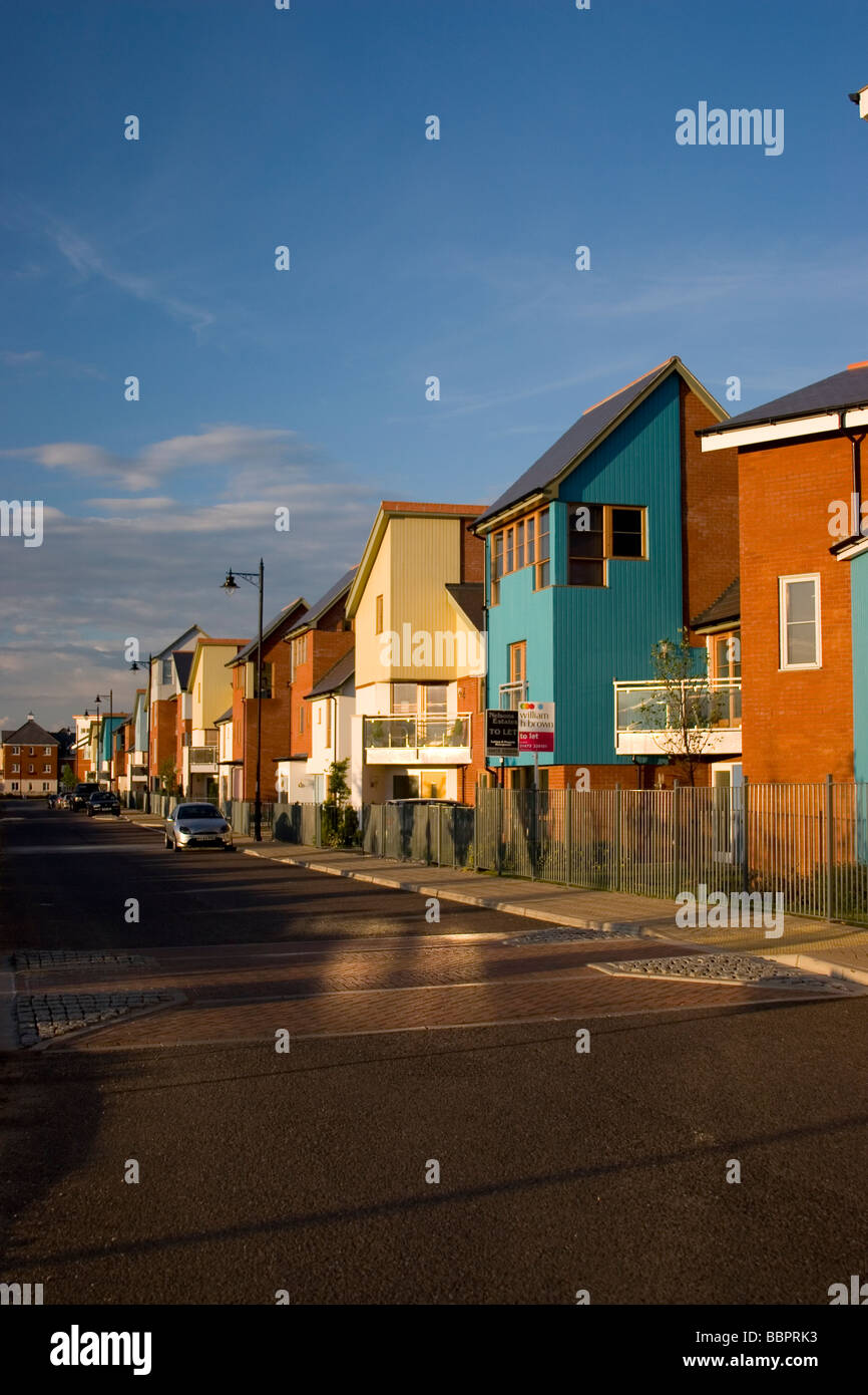 Contemporary homes in Ipswich built by Bellway Homes Stock Photo Alamy