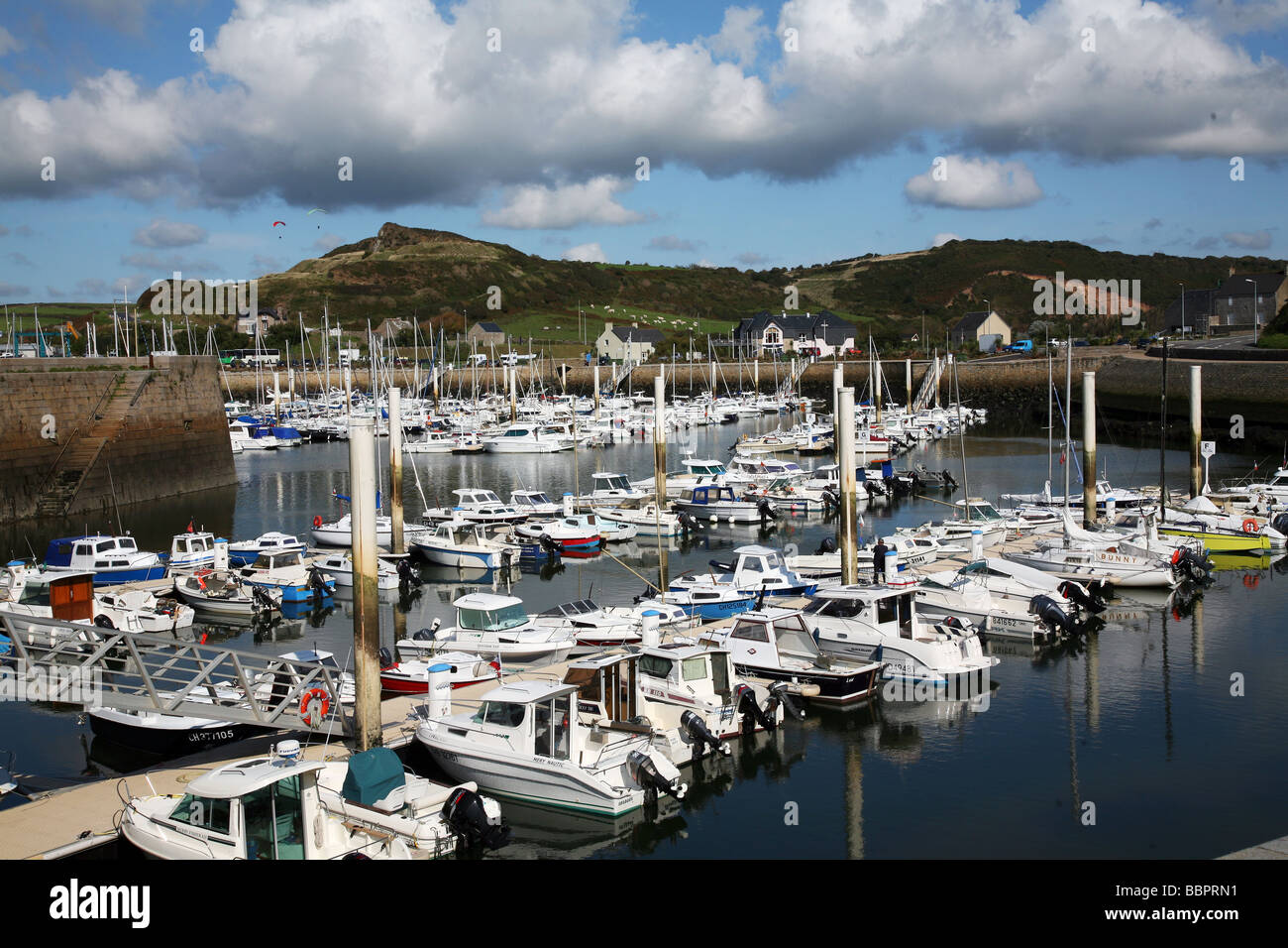 BOATS IN THE PORT OF FLAMANVILLE, MANCHE (50), BASSENORMANDIE, FRANCE