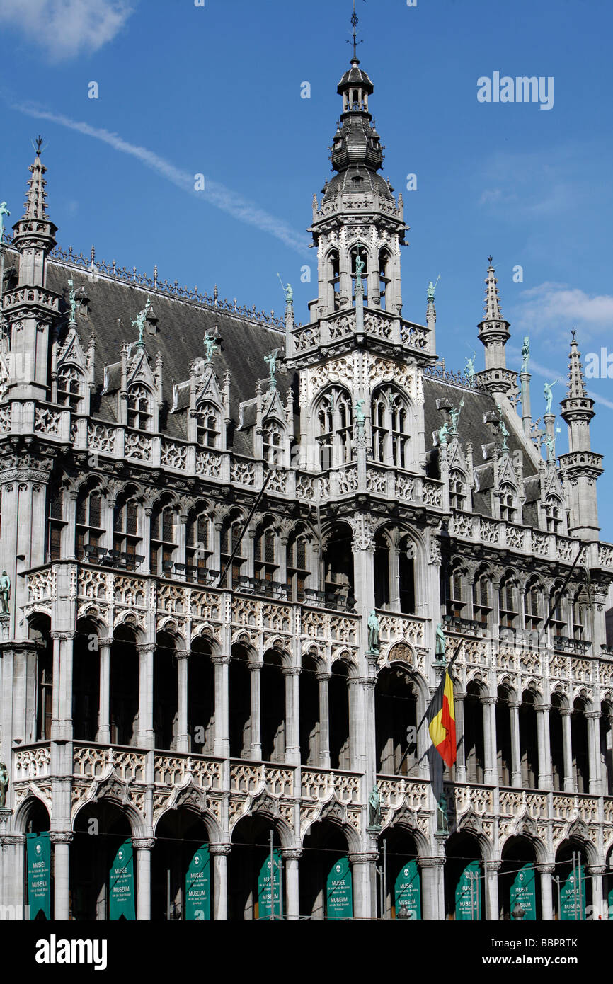 THE KING'S HOUSE (A.K.A 'HET BROODHUIS'), MUSEUM OF THE CITY OF BRUSSELS, GRAND-PLACE, MAIN SQUARE, BRUSSELS, BELGIUM Stock Photo