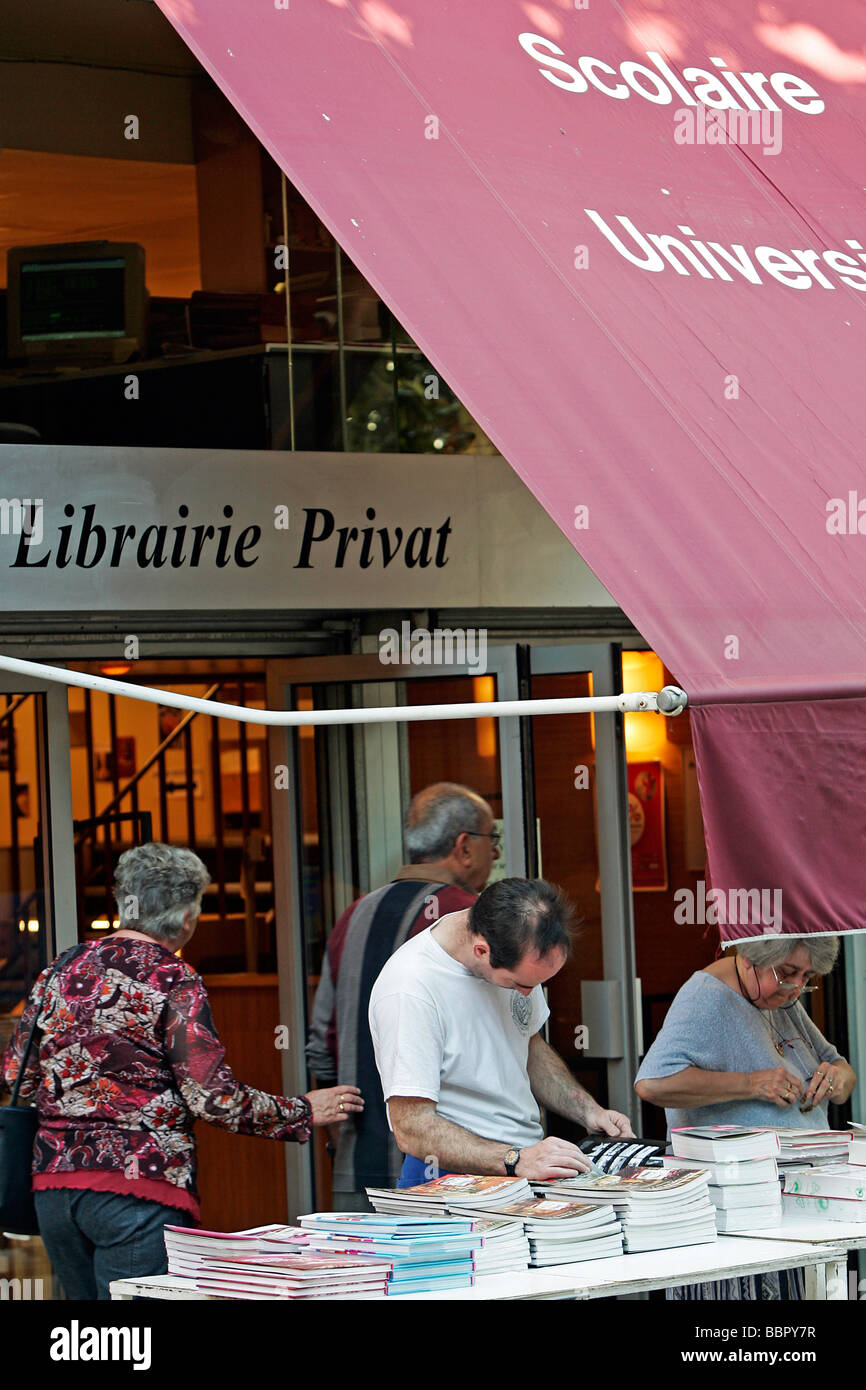 PRIVAT BOOKSTORE, CITY OF TOULOUSE, HAUTE-GARONNE (31), FRANCE Stock Photo