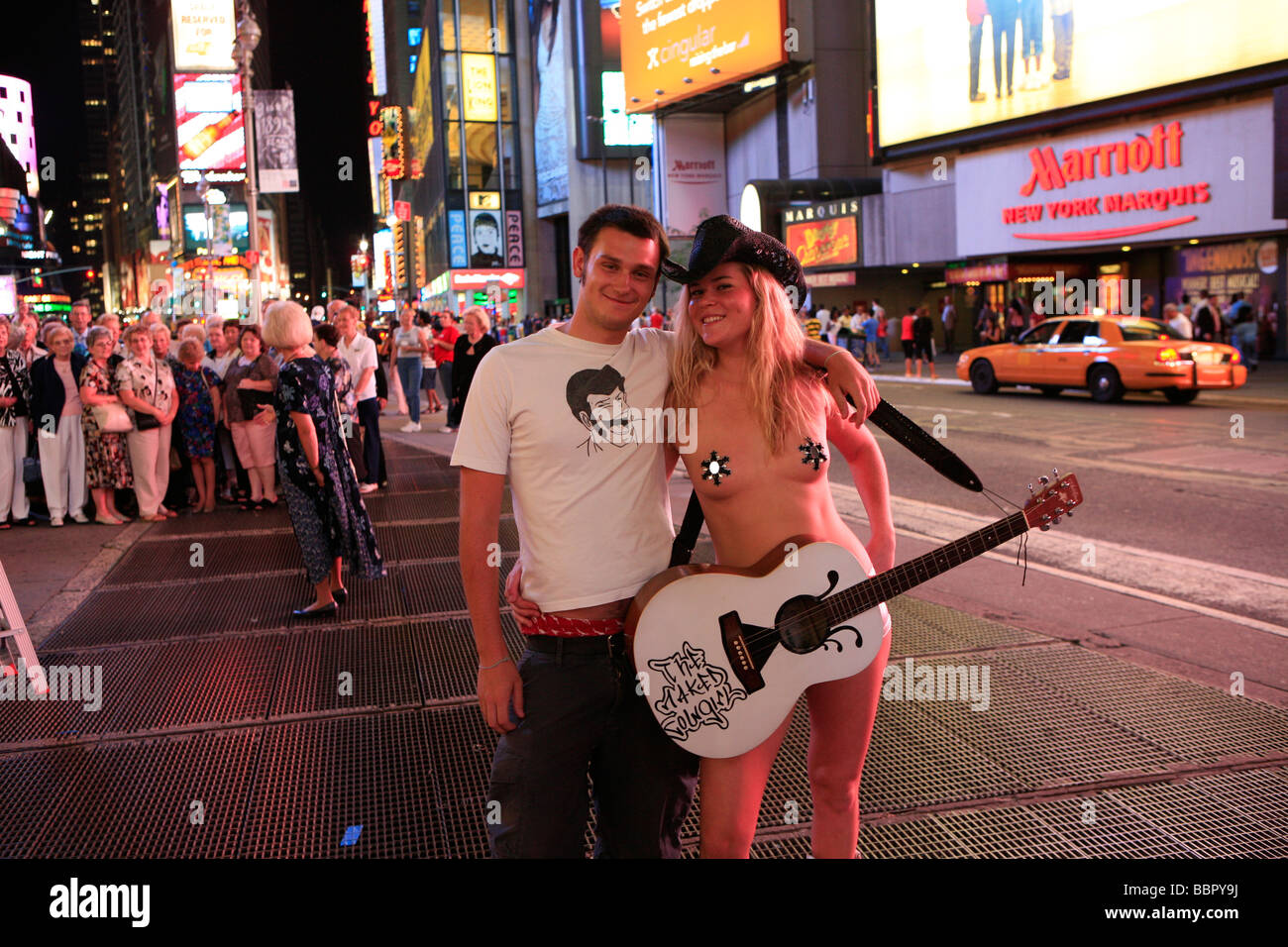 The Naked Cowboy Times Square In Manhattan New York Stock 