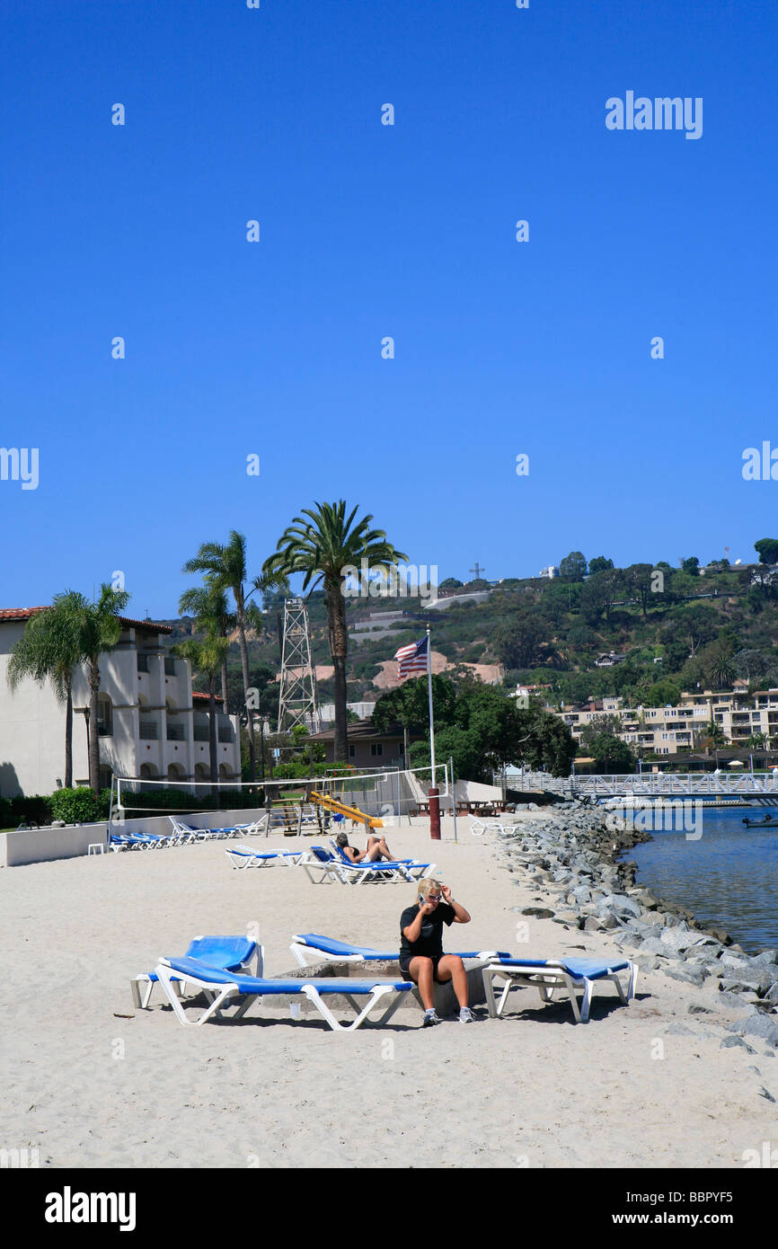 usa, california, san diego, shelter island Stock Photo