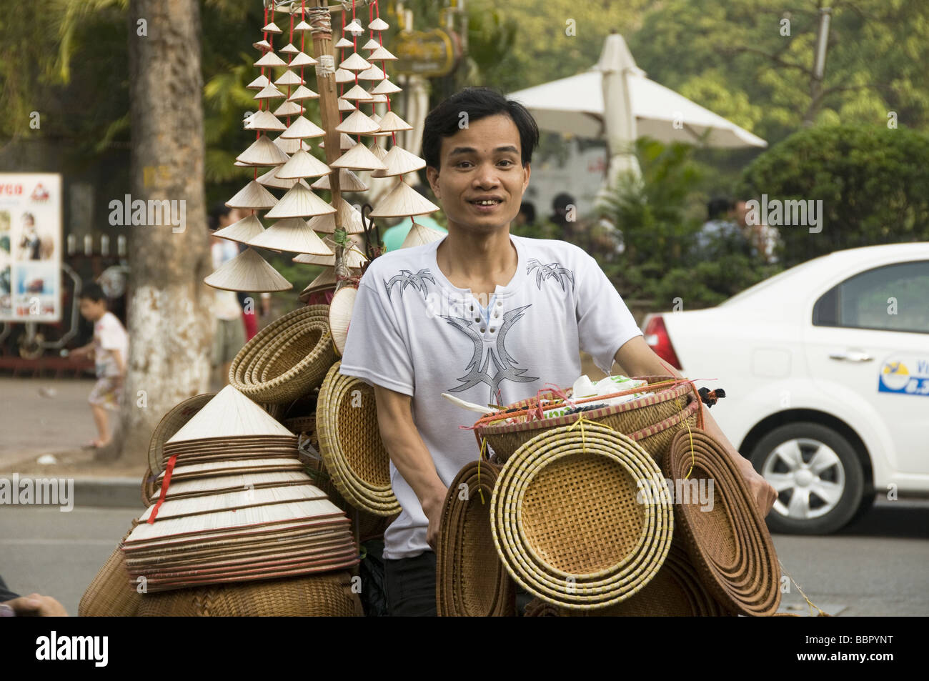 souvenir seller in Hanoi Vietnam Stock Photo Alamy