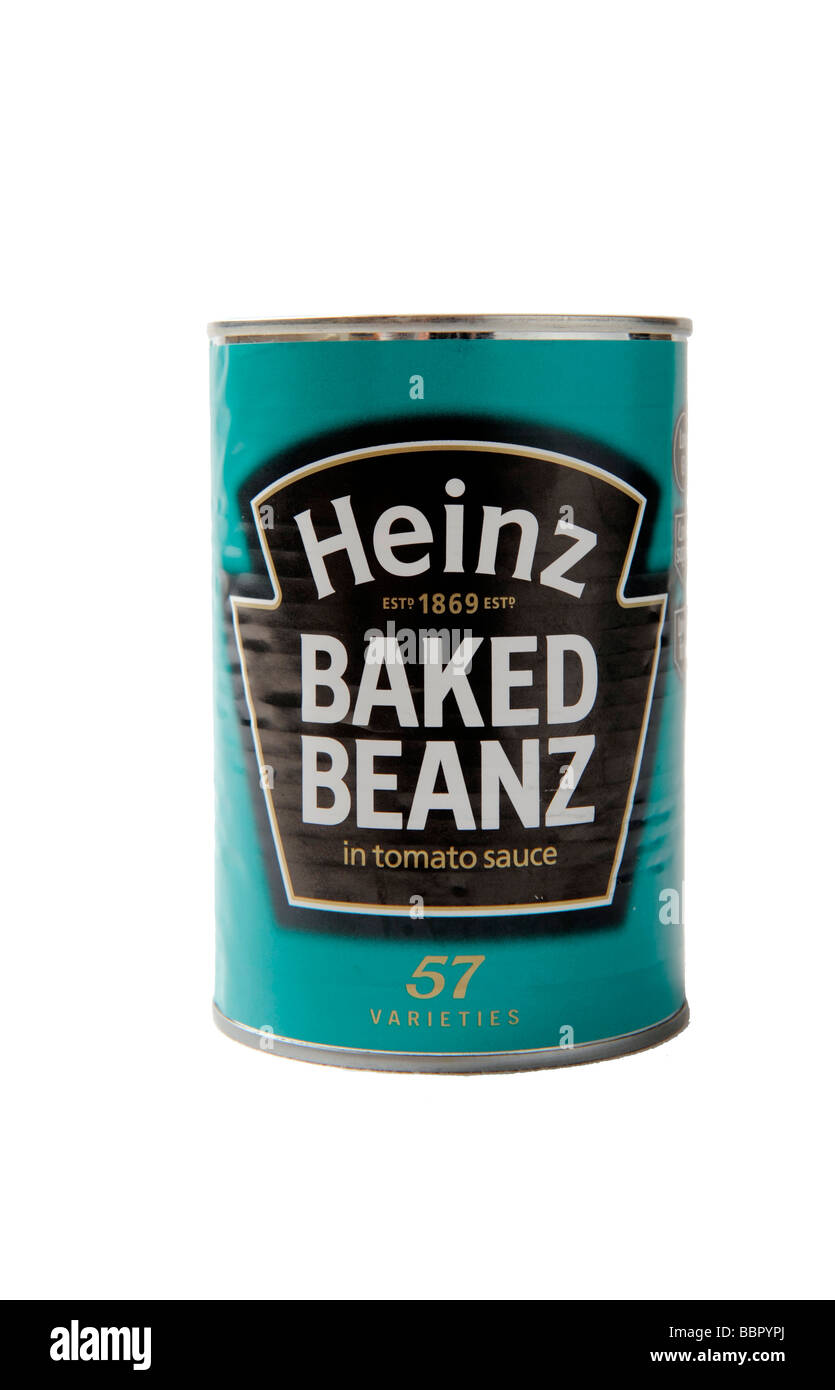 a can of  Baked beans food. Stock Photo