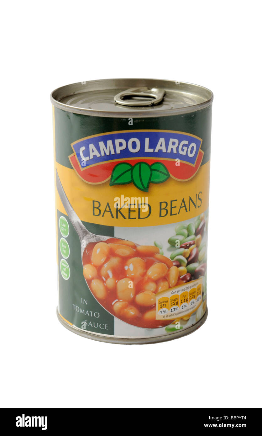 a can of  Baked beans food. Stock Photo