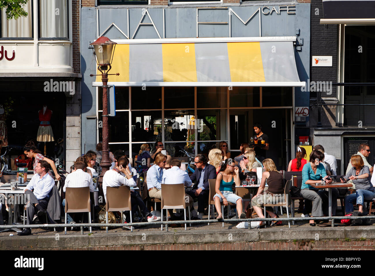 CAFE WALEM KEIZERSGRACHT Stock Photo