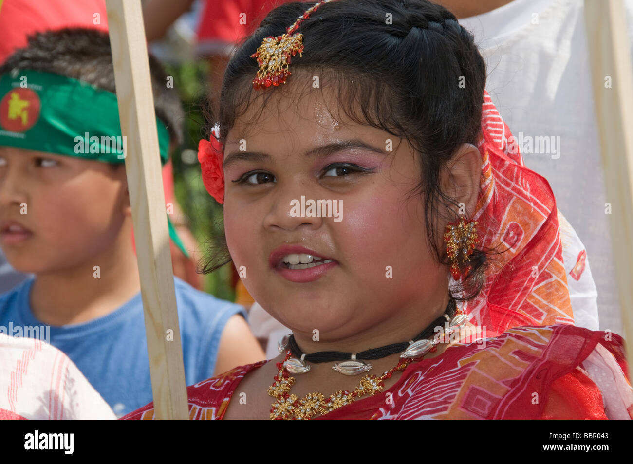 Girl in Baishakhi Mela Procession celebrating the Bangladesh New Year ...