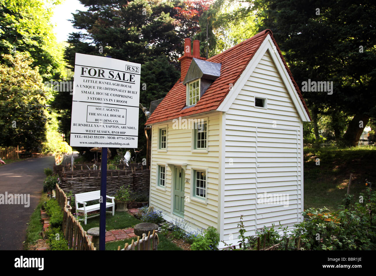 miniature house for sale Chelsea Flower Show 2009 Stock Photo