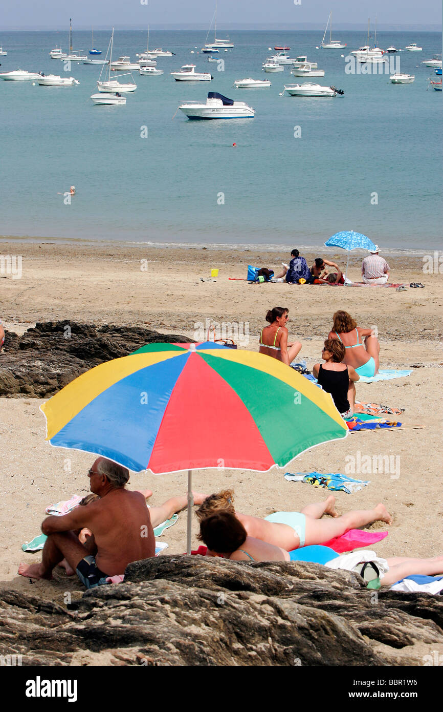PORT-MER BEACH, CANCALE, ILLE-ET-VILAINE (35), FRANCE Stock Photo