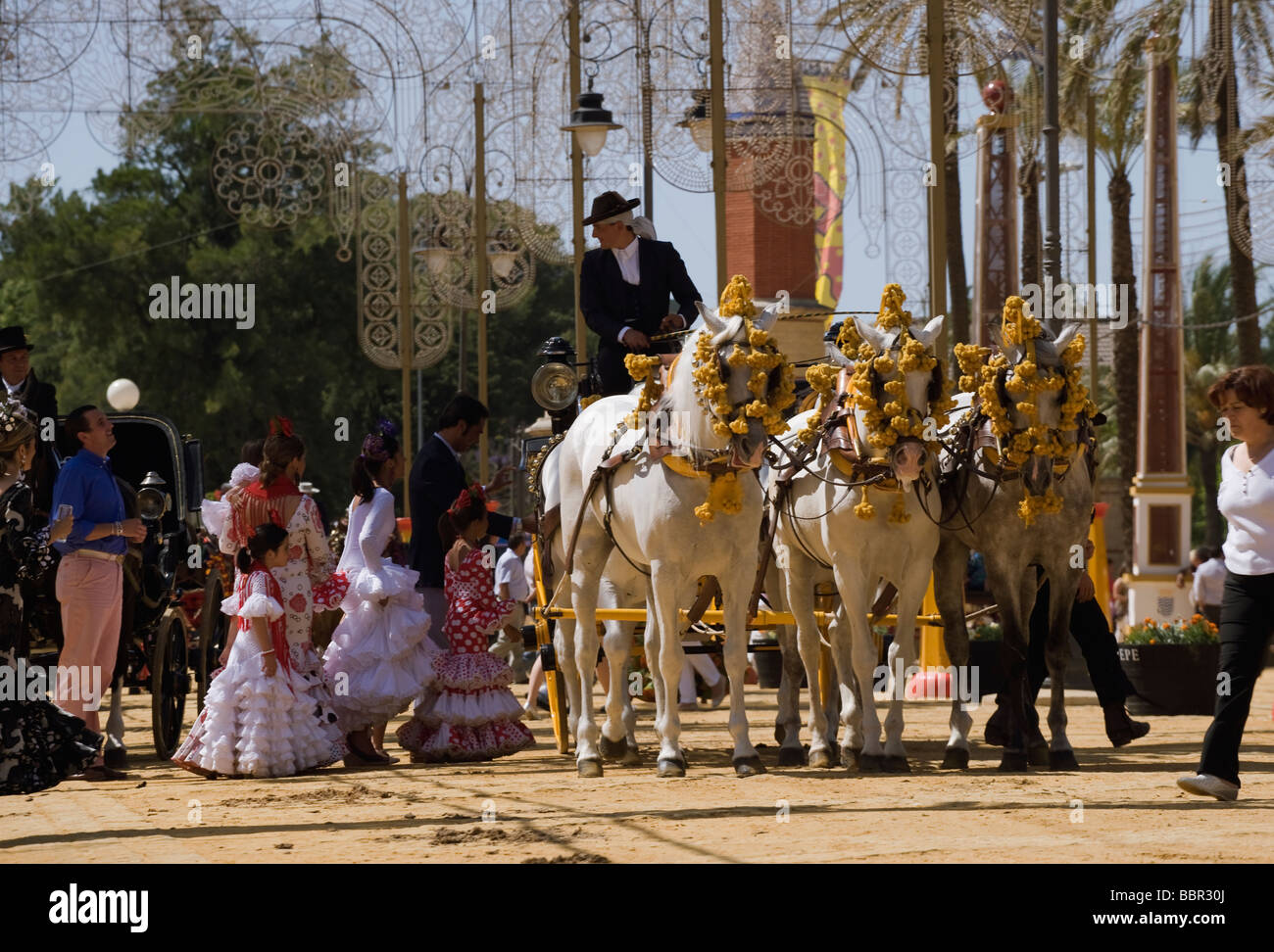 Jerez de La Frontera Horse fair Andalucia Spain Stock Photo