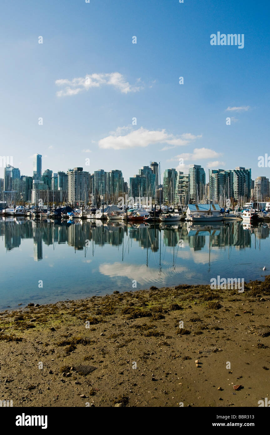 Vancouver Skyline of of downtown from Stanley park Stock Photo - Alamy