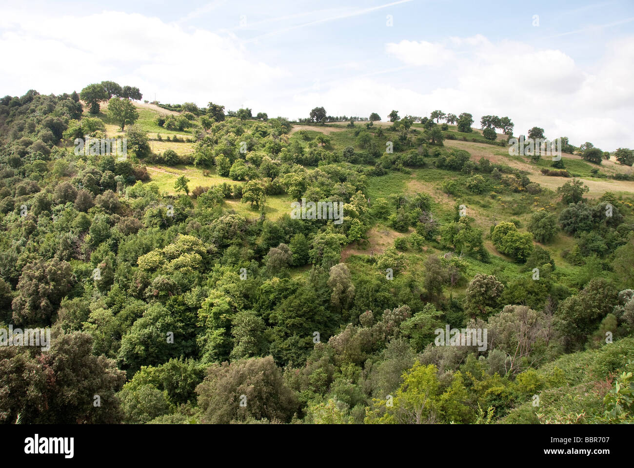 The northern and more wild Maremma near Stock Photo