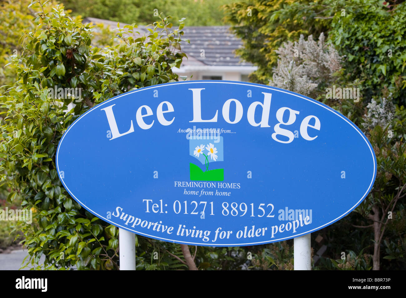 A sheltered housing complex for older people in Berrynarbor North Devon UK Stock Photo