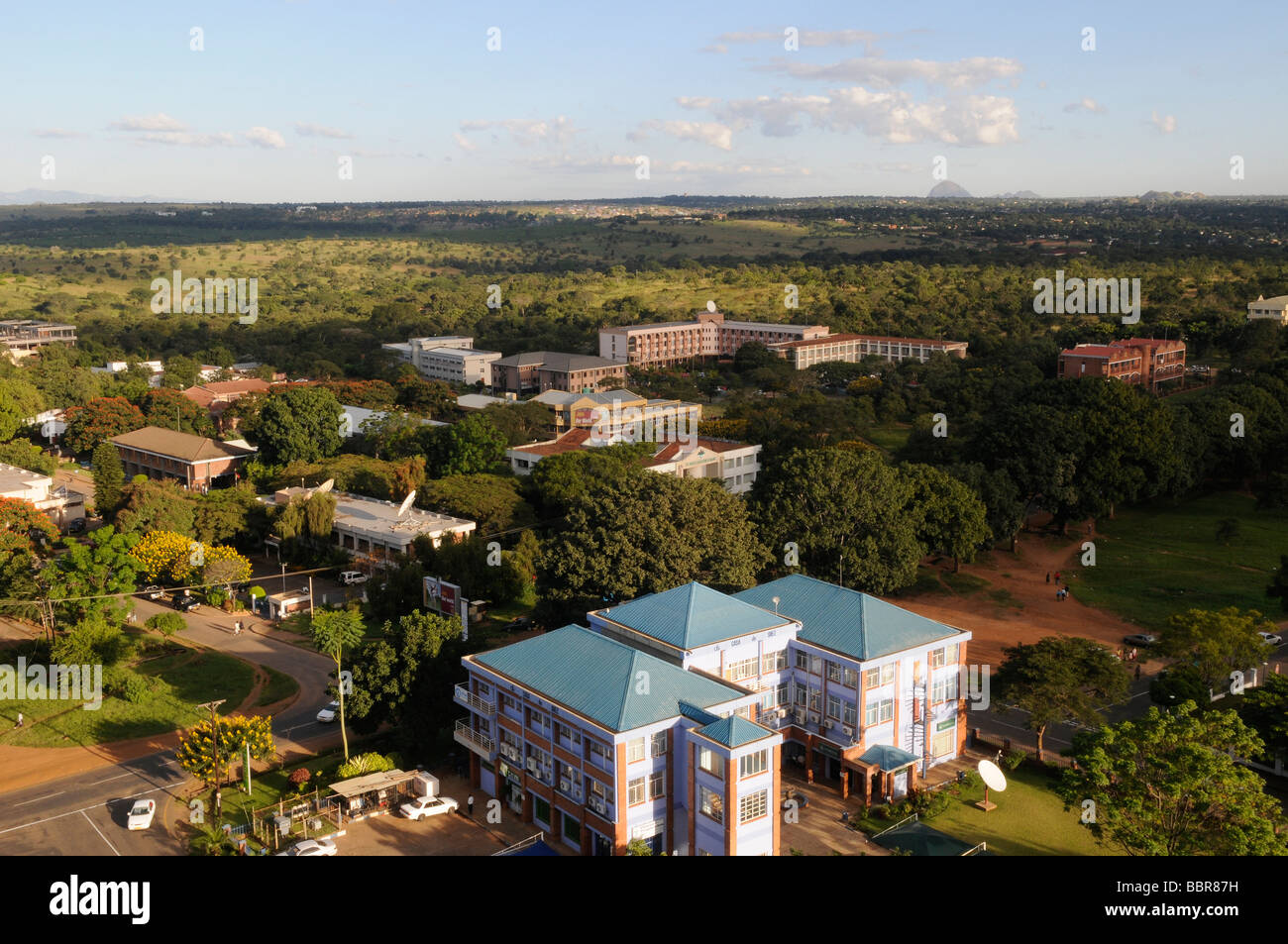 Scenic view of downtown Lilongwe capital of Malawi Central Africa Stock Photo