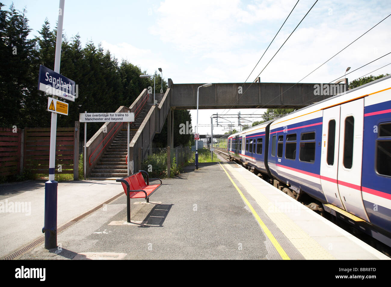 Sandbach railway station Cheshire UK Stock Photo