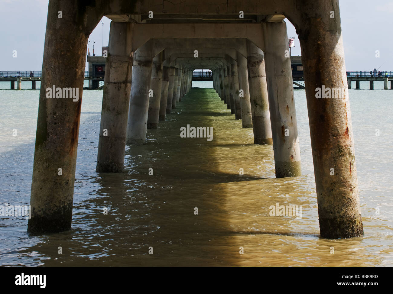 The underside of Deal Pier in Kent Stock Photo Alamy