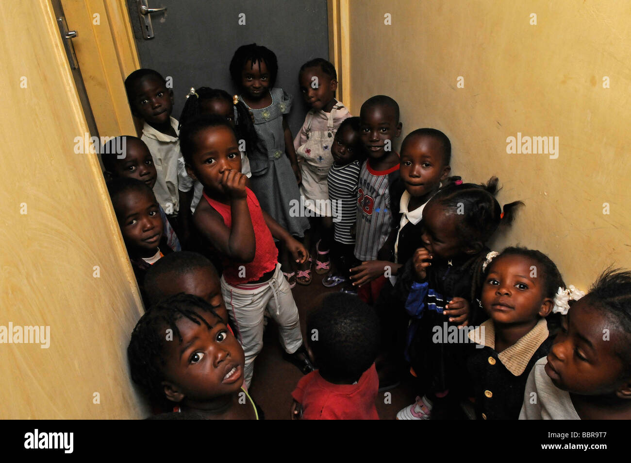 An orphanage in Central Africa Stock Photo