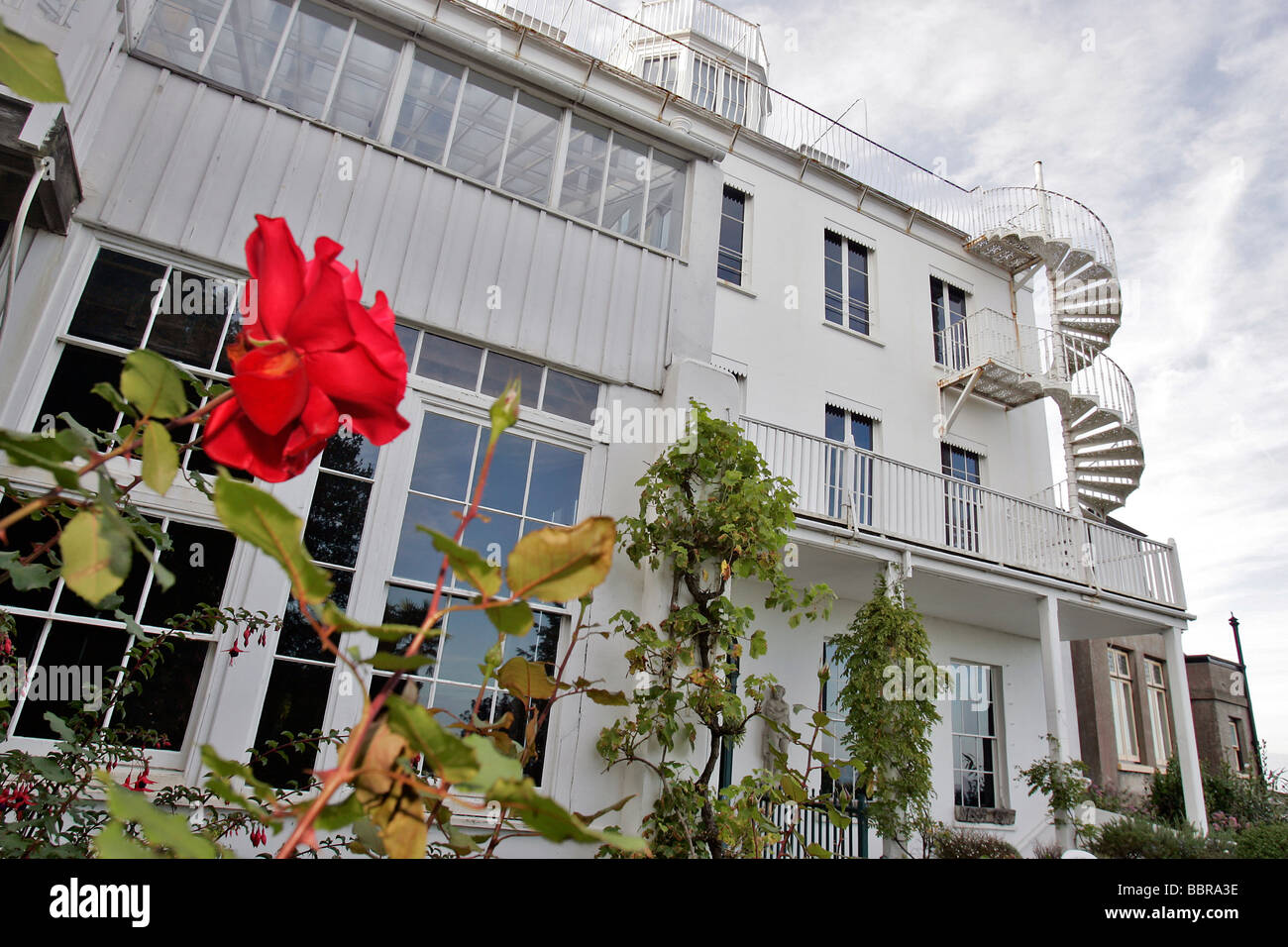 HAUTEVILLE HOUSE, VICTOR HUGO'S HOUSE, GUERNSEY, ENGLAND Stock Photo