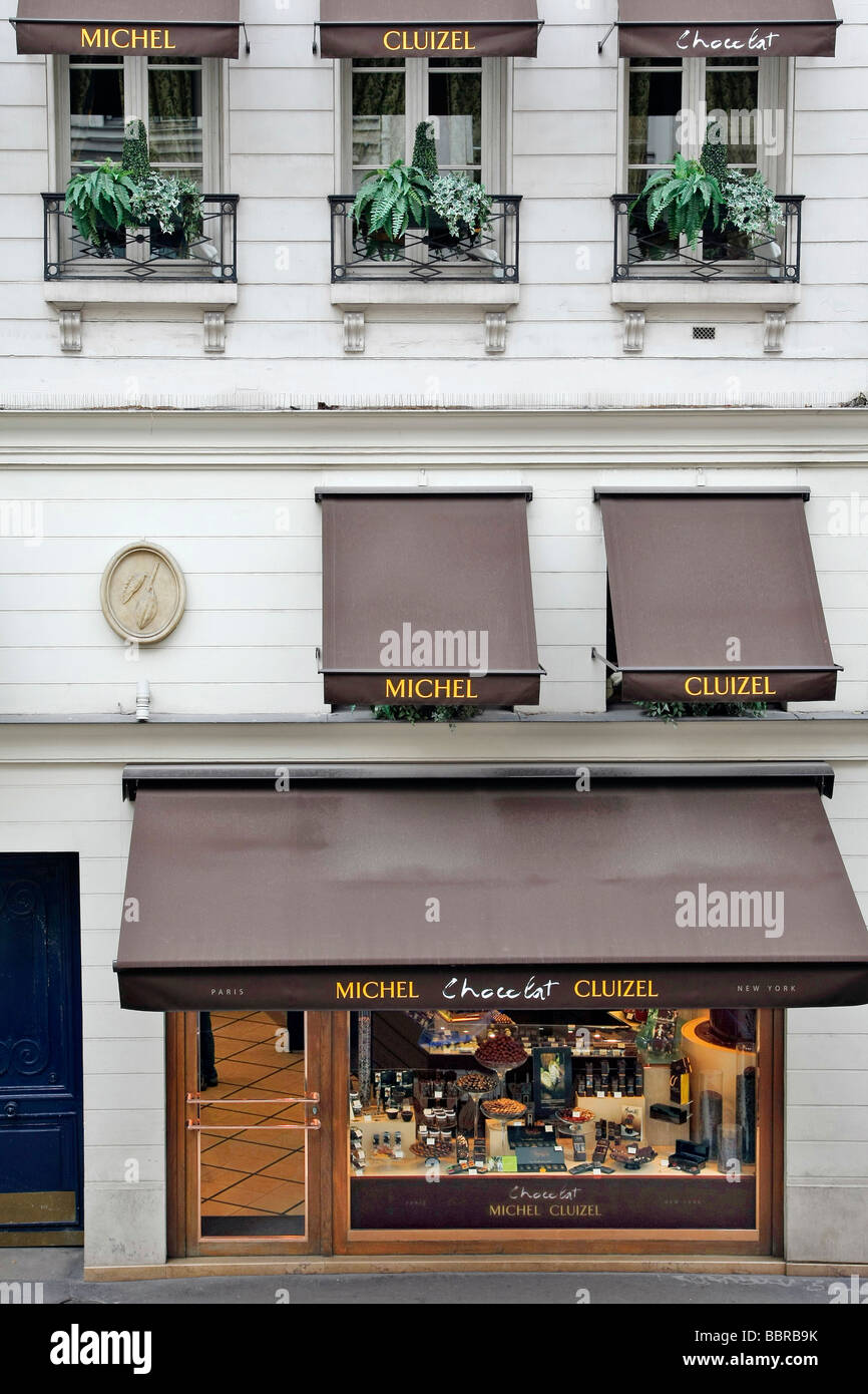 MICHEL CLUIZEL CJOCOLATE SHOP, 201 RUE SAINT-HONORE, 1ST ARRONDISSEMENT, PARIS (75), FRANCE Stock Photo